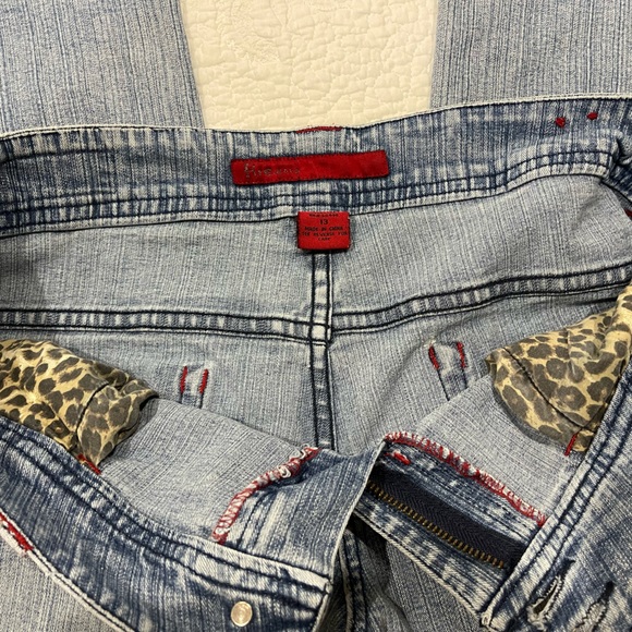 Vintage “Fire Jeans” 👖 size - 13 WIDE LEG Capri - Picture 5 of 11